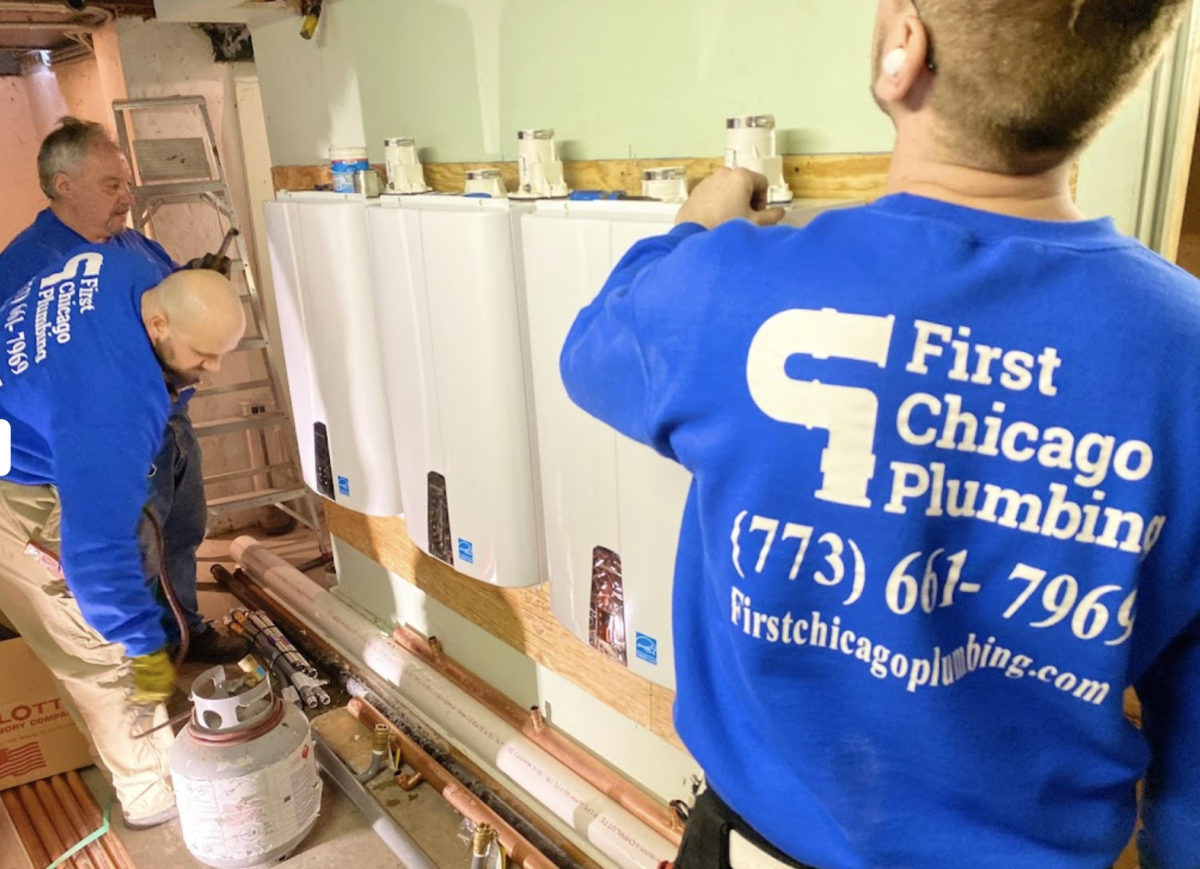 Tankless Water Heater Installation First Chicago Plumbing