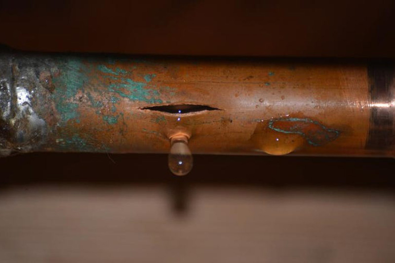 Cracked pipe