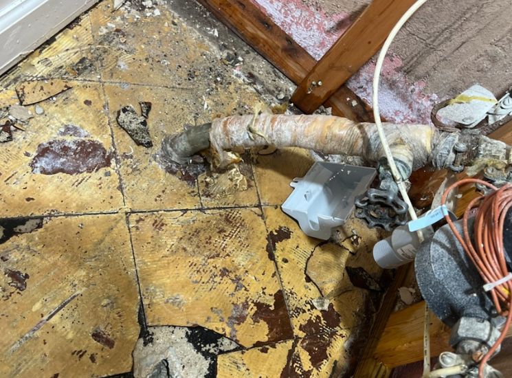 pipe before water line service