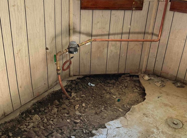 new water line installation